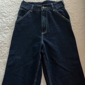 Dark wash painter jeans